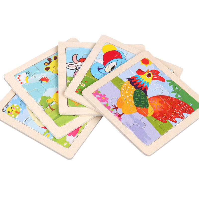 Wooden Puzzles 8pk