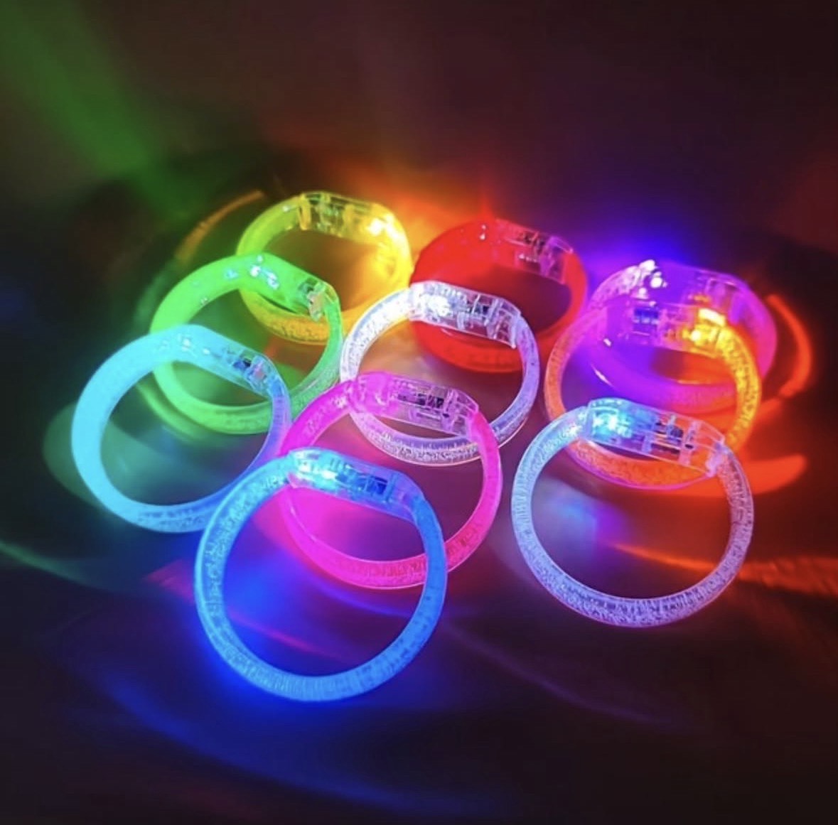 LED Light-Up Bracelets-10pk