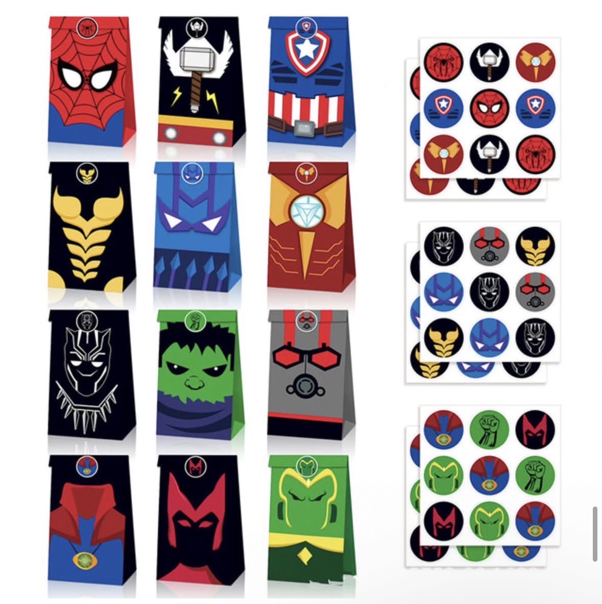 Avengers Party Bags-12pk