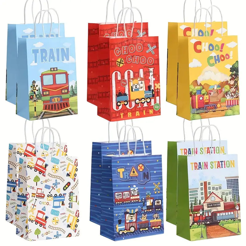 Choo-Choo Train Bags-12pk