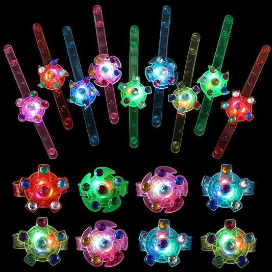 LED Spinner Bracelet -12pk