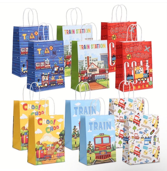 Choo-Choo Train Bags-12pk