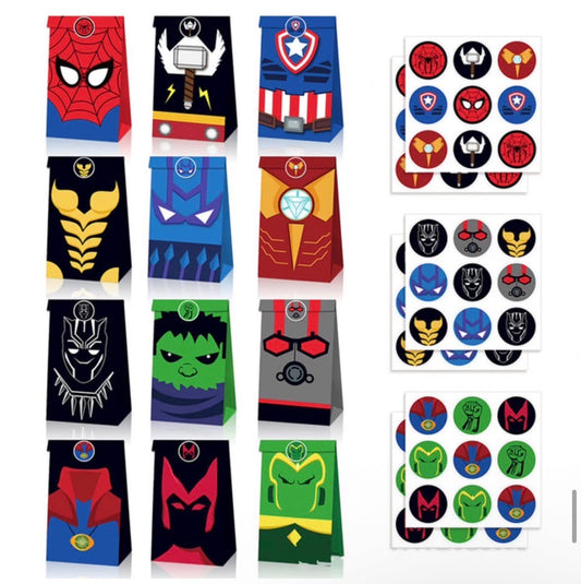 Avengers Party Bags-12pk