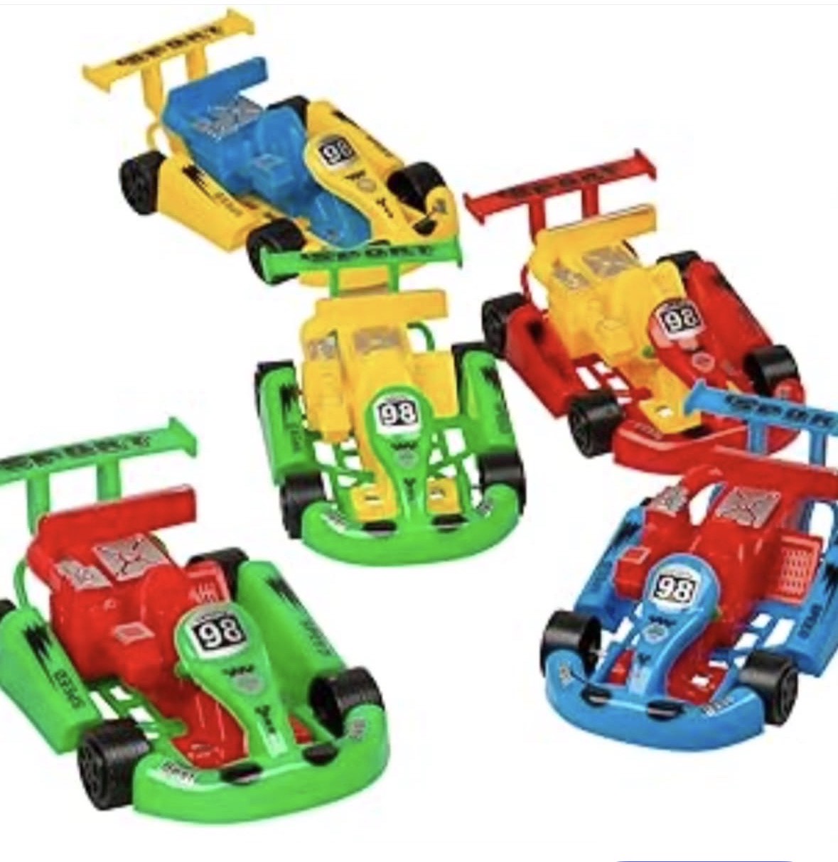 Mini Colored Toy Car- 10pk