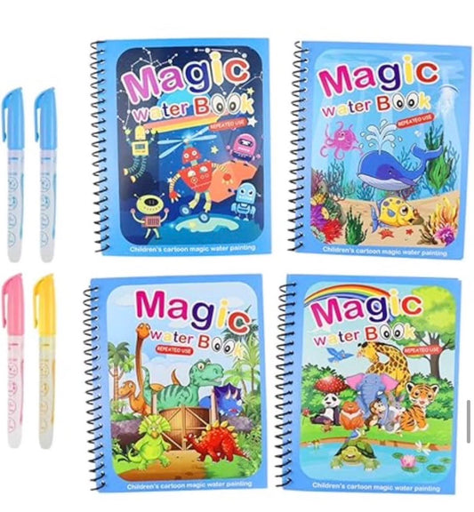 Magic Water Coloring Book -5pk