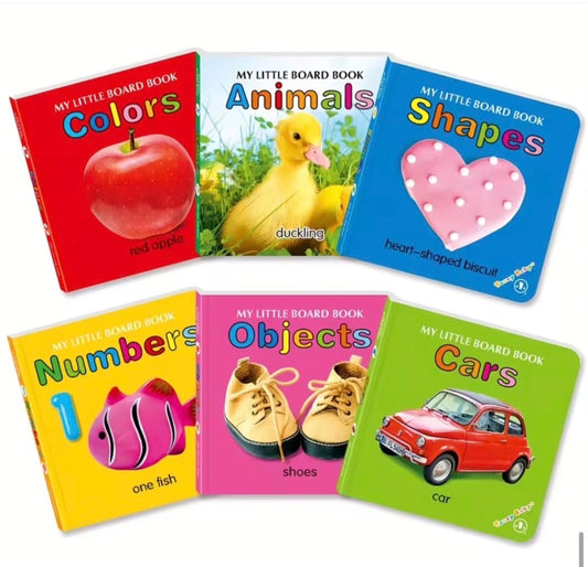 Baby Colorful Pattern Cards Books-6pk