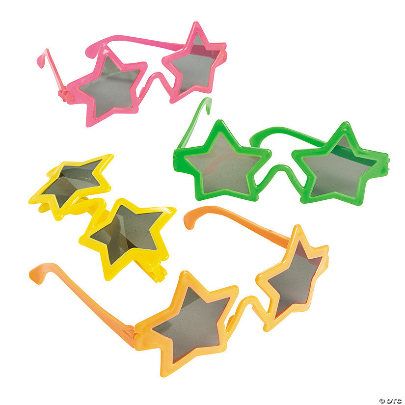 Star Shaped Glasses -12pk