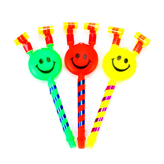 Smiley Blowing Party Toys-10pk