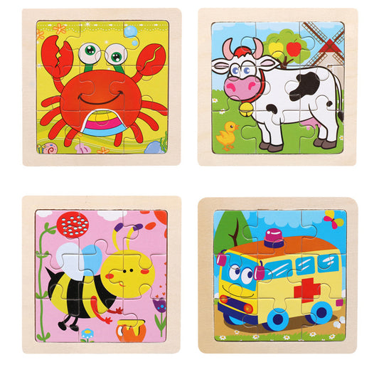Wooden Puzzles 8pk